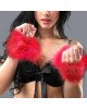 Наручники - Secret Play Handcuffs Marabou Red Наручники - Secret Play Handcuffs Marabou Red