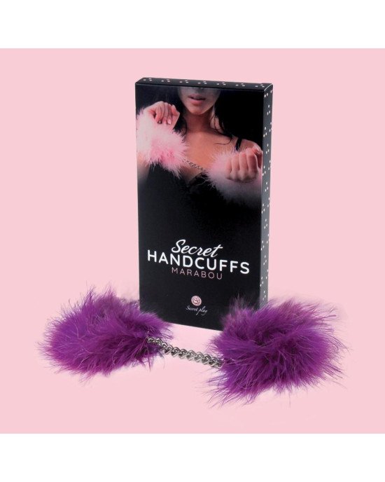 Наручники - Secret Play Handcuffs Marabou Purple