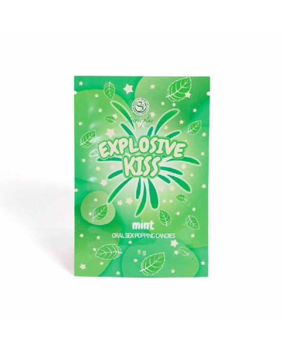 Стріляючі цукерки для орального сексу - Secret Play Explosive Kiss Mint, 9 г Стріляючі цукерки для орального сексу - Secret Play Explosive Kiss Mint, 9 г