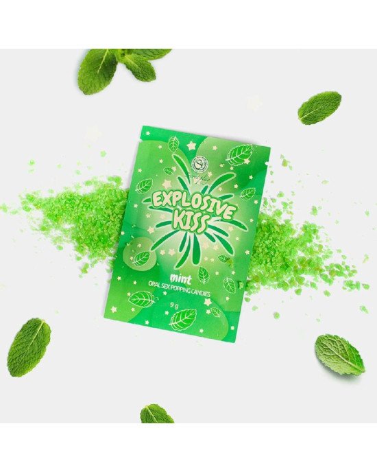 Стріляючі цукерки для орального сексу - Secret Play Explosive Kiss Mint, 9 г Стріляючі цукерки для орального сексу - Secret Play Explosive Kiss Mint, 9 г