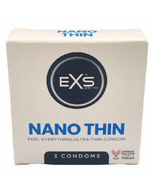 Презервативи - EXS Nano Thin, 3 шт.