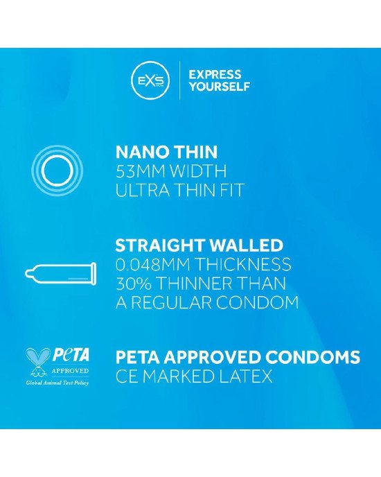 Презервативи - EXS Nano Thin, 3 шт. Презервативи - EXS Nano Thin, 3 шт.