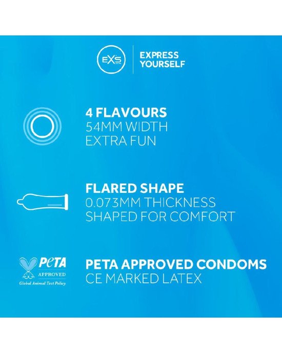 Презервативи - EXS Mix Flavoured, 12 шт. Презервативи - EXS Mix Flavoured, 12 шт.