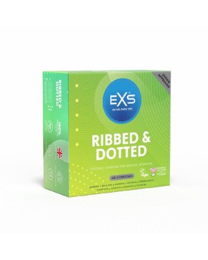 Презервативи - EXS Ribbed And Dotted, 48 шт.