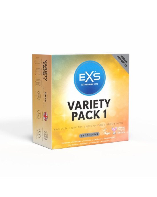 Презервативи - EXS Variety Pack 1, 48 шт.