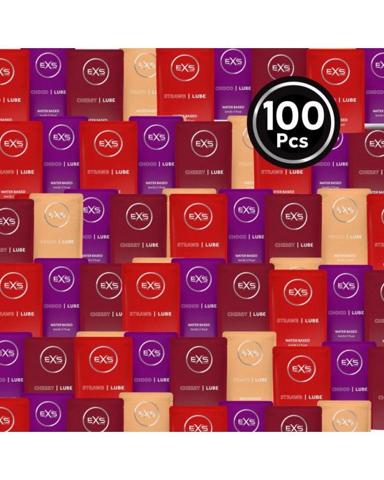 Лубрикант - EXS Flavoured Lube, 5 мл*100 шт. Лубрикант - EXS Flavoured Lube, 5 мл*100 шт.