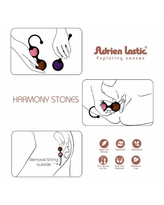 Набір вагінальних кульок - Adrien Lastic Harmony Stones