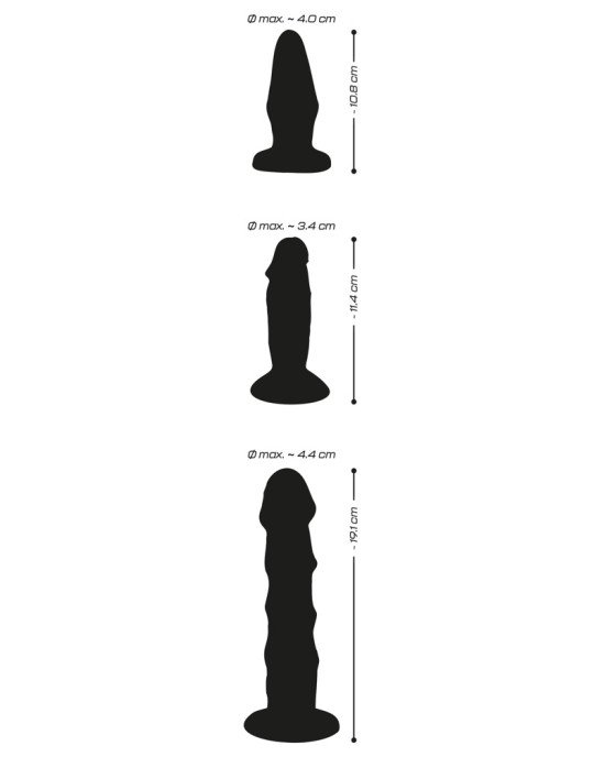 3pc dildo set