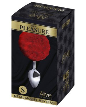 Alive Metal Anal Fluffy Plug S