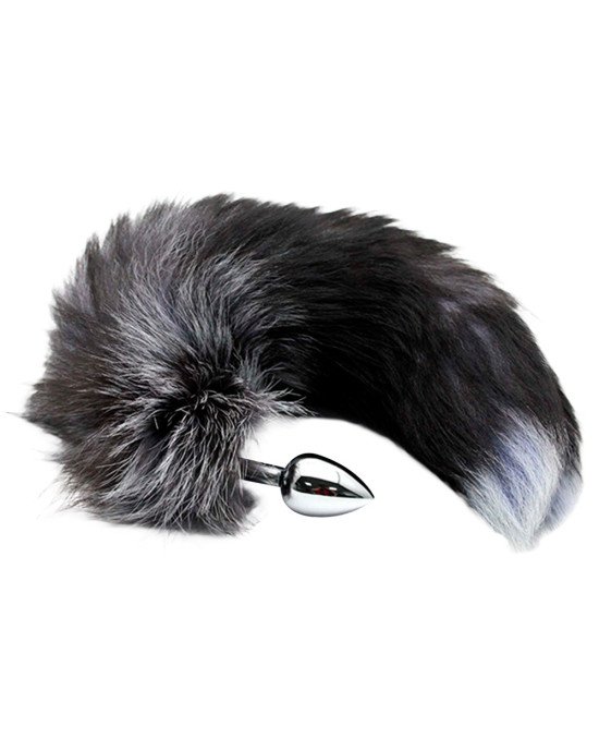 Alive Black&White Fox Tail M Alive Black&White Fox Tail M
