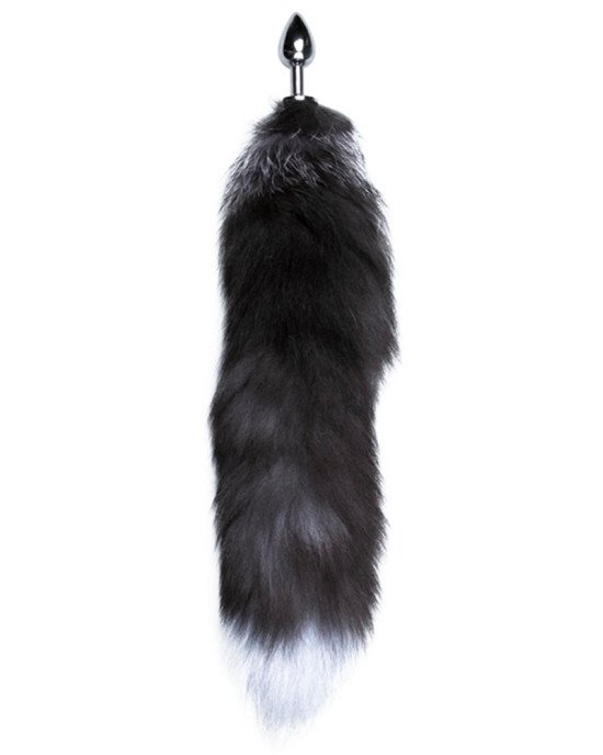 Alive Black&White Fox Tail M Alive Black&White Fox Tail M