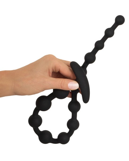 Black Velvets Anal Beads Silic Black Velvets Anal Beads Silic