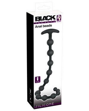 Black Velvets Anal Beads Silic