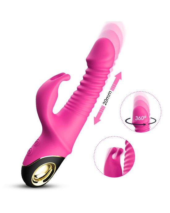 Вібратор - Thrusting Vibrator Zing Pink