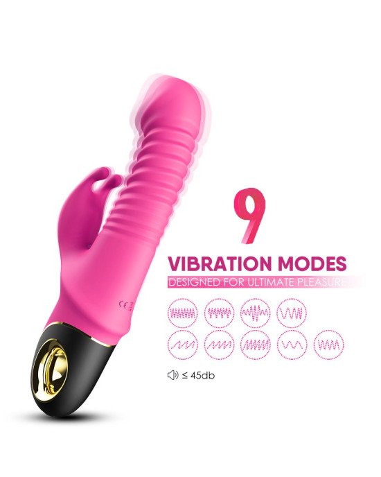 Вібратор - Thrusting Vibrator Zing Pink