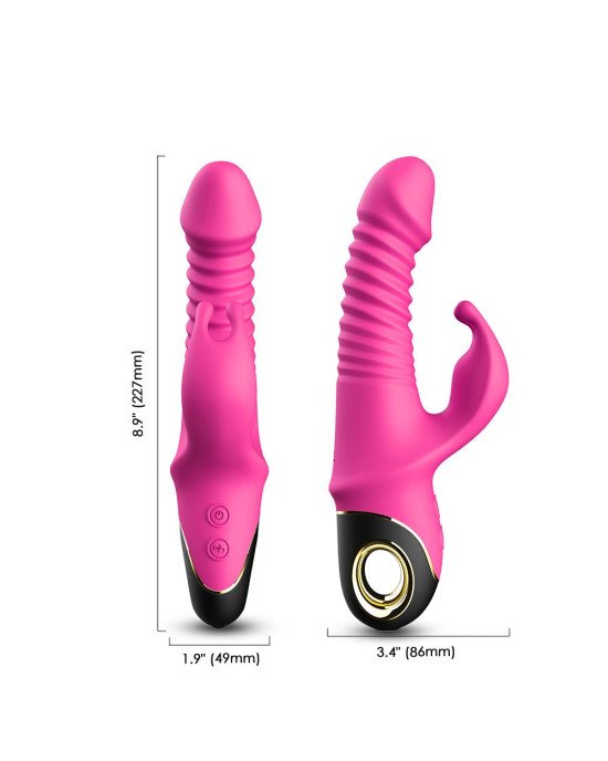 Вібратор - Thrusting Vibrator Zing Pink