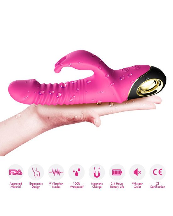 Вібратор - Thrusting Vibrator Zing Pink
