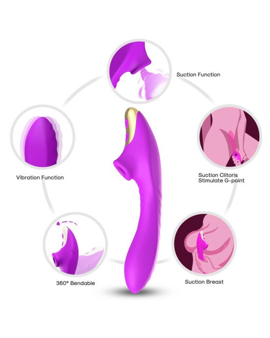 Вібратор - DuDu Vibrator Purple Вібратор - DuDu Vibrator Purple