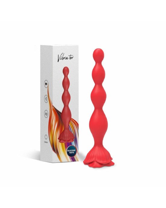 Анальний стимулятор - Rosestick Red, 9 Vibration Functions