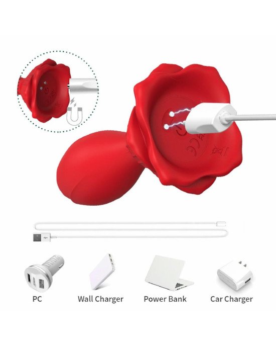 Анальна пробка - Rosenberg Red, 9 Vibration Functions Анальна пробка - Rosenberg Red, 9 Vibration Functions