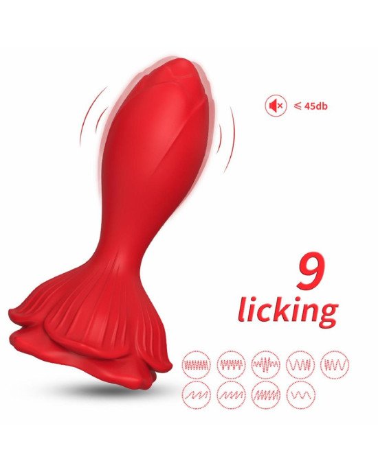 Анальна пробка - Rosenberg Red, 9 Vibration Functions Анальна пробка - Rosenberg Red, 9 Vibration Functions