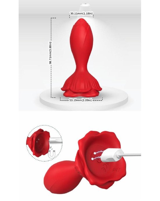 Анальна пробка - Rosenberg Red, 9 Vibration Functions Анальна пробка - Rosenberg Red, 9 Vibration Functions