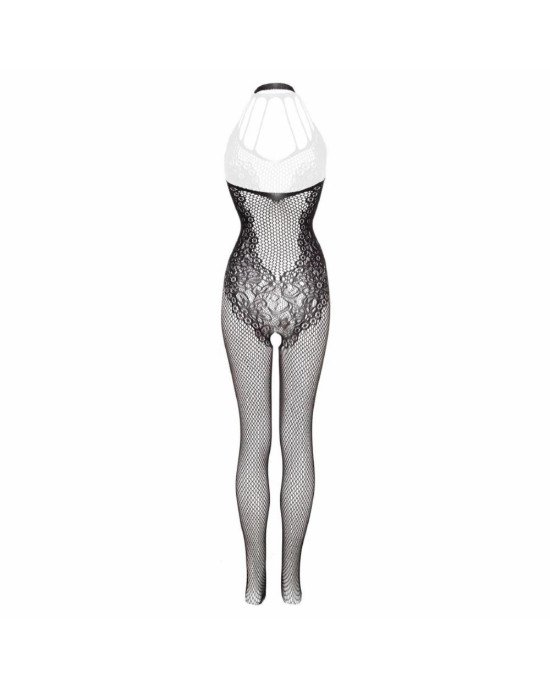 Бодістокінг - Christine Crotchless Bodystocking With Flowerlace Amara Black Бодістокінг - Christine Crotchless Bodystocking With Flowerlace Amara Black