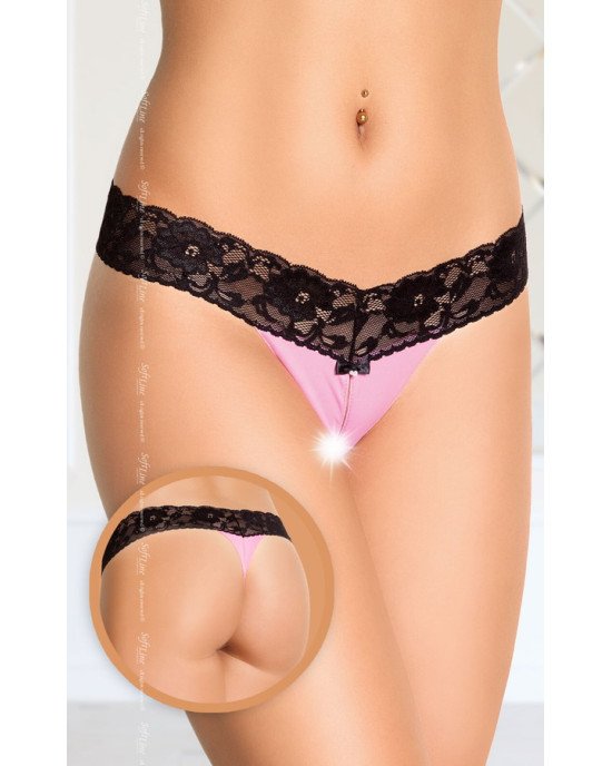 Жіночі стрінги - G-String 2409, pink M/L Жіночі стрінги - G-String 2409, pink M/L
