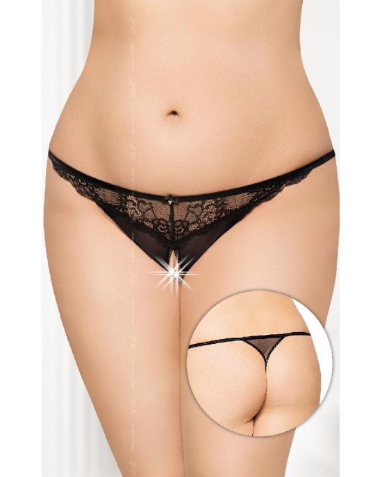 Жіночі стринги - G-String 2434, Plus Size, black, XL / XXXL Жіночі стринги - G-String 2434, Plus Size, black, XL / XXXL
