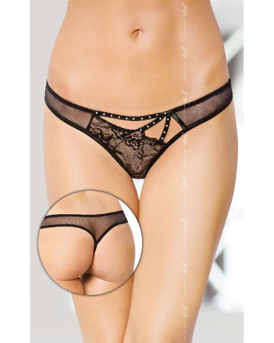 Жіночі стрінги - Thongs 2441, black S/M Жіночі стрінги - Thongs 2441, black S/M