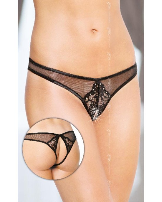 Жіночі стрінги - Thongs 2442, black S/M Жіночі стрінги - Thongs 2442, black S/M