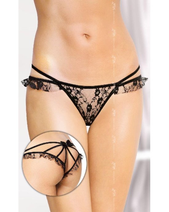 Жіночі стрінги - G-String 2447, black S/M Жіночі стрінги - G-String 2447, black S/M