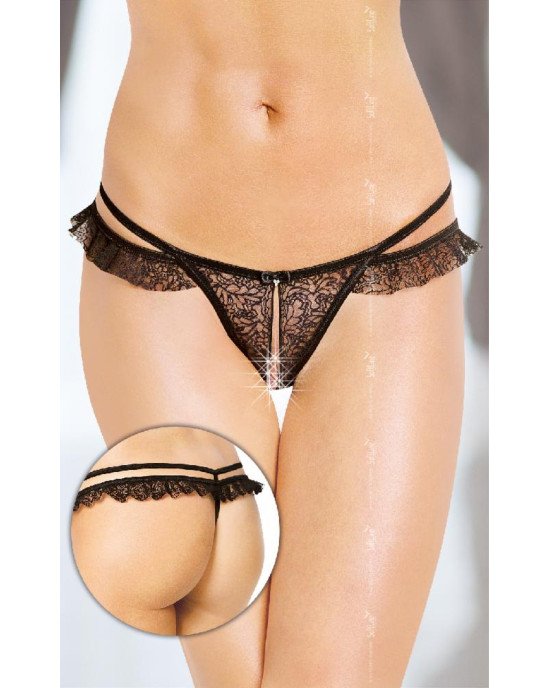 Жіночі стрінги - G-String 2452, black M/L Жіночі стрінги - G-String 2452, black M/L