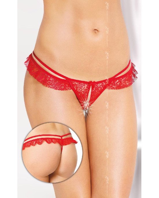 Жіночі стрінги - G-String 2452, red S/M Жіночі стрінги - G-String 2452, red S/M
