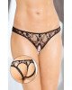 Жіночі стрінги - Thongs 2457, black M/L Жіночі стрінги - Thongs 2457, black M/L