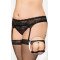 Пояс для панчіх - Garterbelt 3305, black 3XL