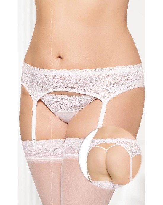 Пояс для панчіх - Garterbelt 3305, white 3XL Пояс для панчіх - Garterbelt 3305, white 3XL