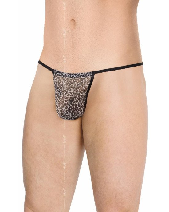Чоловічі стрінги - Mens Thong 4531 - grey panther, OneSize Чоловічі стрінги - Mens Thong 4531 - grey panther, OneSize