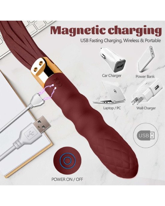 Вібратор-флогер- Virbating Flogger