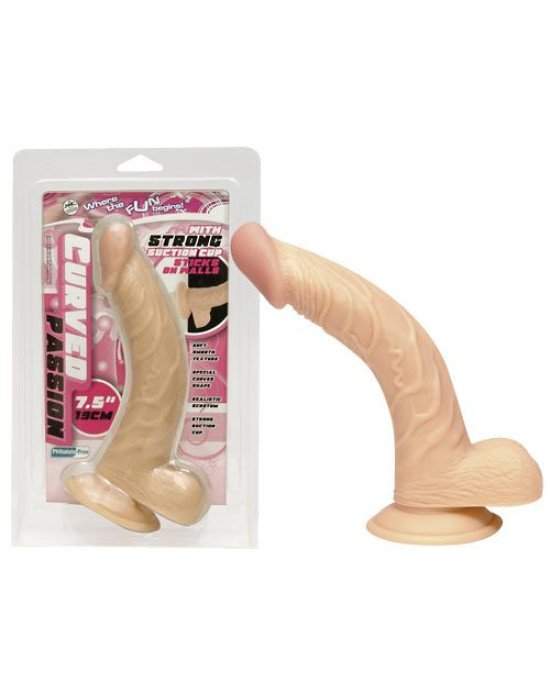 Фалоімітатор - Curved Passion, 19 см Фалоімітатор - Curved Passion, 19 см