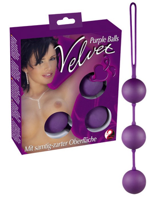 Вагінальні кульки - Velvet Balls Triple Вагінальні кульки - Velvet Balls Triple