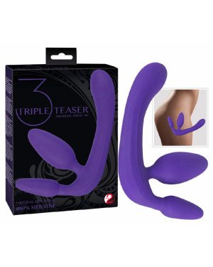 Жіночий страпон - Triple Teaser Strapless Strap-On