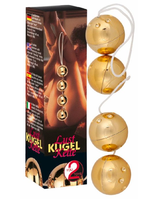 Вагінальні кульки - Orgasmuskugeln Gold 4er-Set