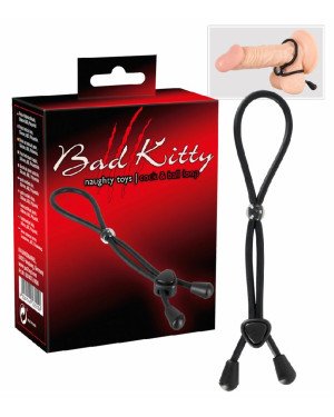 Ерекційна петля - Bad Kitty Double Loop Penis- und Hodenring