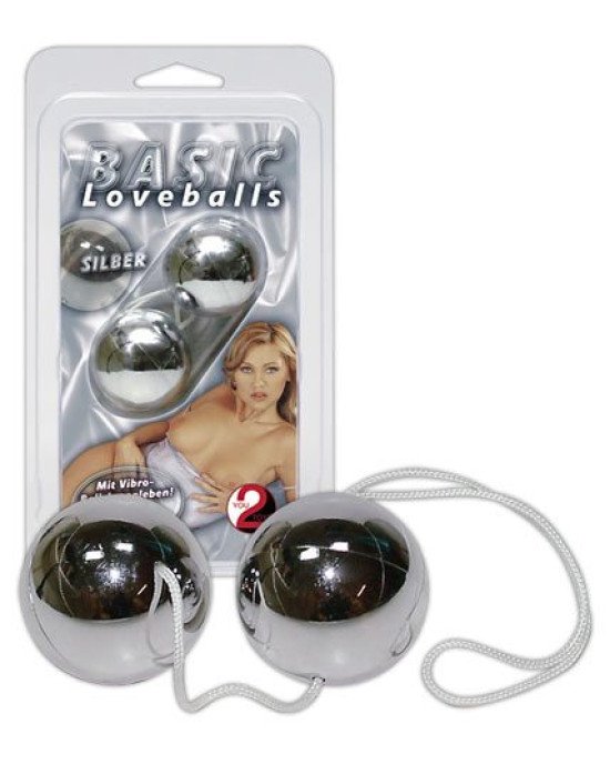Вагінальні кульки - Basic Loveballs Silber Вагінальні кульки - Basic Loveballs Silber