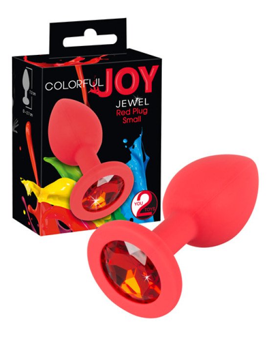 Анальна пробка - Colorful Joy Jewel Red Plug Small Анальна пробка - Colorful Joy Jewel Red Plug Small
