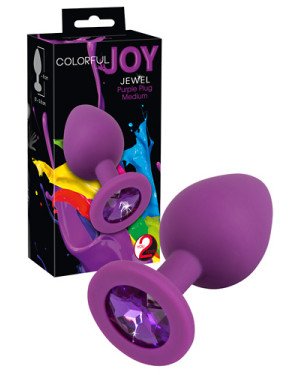 Анальна пробка - Colorful Joy Jewel Purple Plug Medium