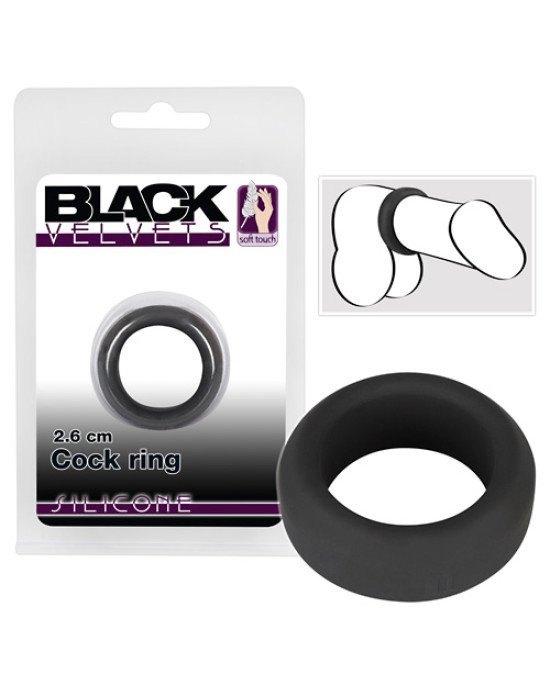 Ерекційне кільце - Black Velvets Cock Ring, 2,6 см Ерекційне кільце - Black Velvets Cock Ring, 2,6 см