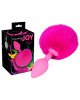 Анальна пробка - Colorful Joy Bunny Tail Plug