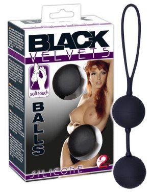 Вагінальні кульки - Black Velvets Balls Silicone